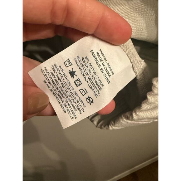 Nike Off-White Canvas Half Zip Long Sleeve Oversized Windrunner Jacket Medium - Picture 5 of 6